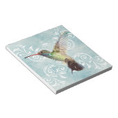 Bloc-note Colibri à l'Arrière - plan fleuri (Incliné)