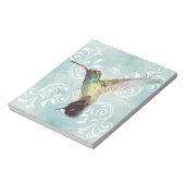 Bloc-note Colibri à l'Arrière - plan fleuri (Tourné)