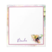 Bloc-note Colibri d'aquarelle (Devant)