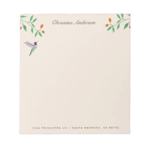 Bloc-note Colibri de Californie