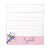 Bloc-note Colibri éclaboussure personnalisé (Devant)