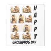 Bloc-note Collage de photos personnalisées Jour 9 (Devant)