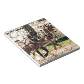 Bloc-note Collage multimédia mixte de l'équipe de deux cheva (Incliné)