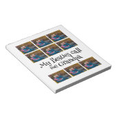 Bloc-note Collage photo de grand-père 9 personnalisé (Incliné)