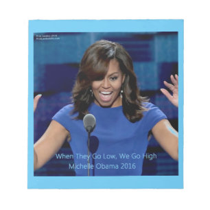 Bloc-note Collectif Michelle Obama "We Go High"