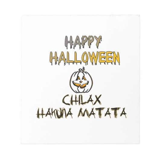 Bloc-note Collection Chill et Relaxe Joy Halloween (Devant)