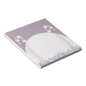 Bloc-note Collection de notes en fleur minimale (Incliné)