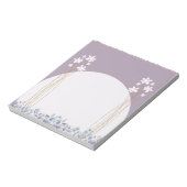 Bloc-note Collection de notes en fleur minimale (Tourné)