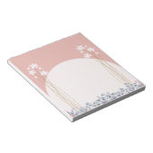 Bloc-note Collection de notes en fleur minimale (Incliné)