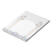 Bloc-note Collection de notes en fleur minimale (Tourné)