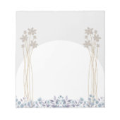 Bloc-note Collection de notes en fleur minimale (Devant)