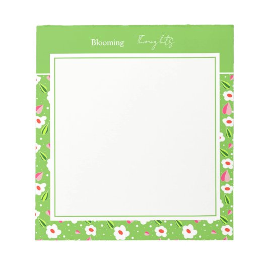 Bloc-note Collection florale Spring Meadow Whimsy (Devant)