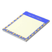 Bloc-note Collection Lemon Bloom motif bleu (Tourné)