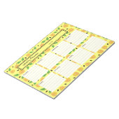 Bloc-note Collection Poires Dorées Planificateur Jaune Clair (Incliné)