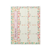 Bloc-note Collection Poires Dorées Planificateur Rose (Tourné)
