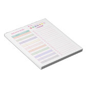 Bloc-note Coller une couleur mignonne Calendrier quotidien B (Incliné)