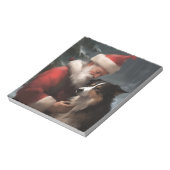 Bloc-note Collie frontalier avec Noël Festif du Père Noël (Tourné)
