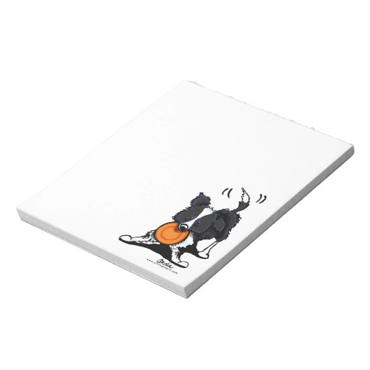 Bloc-note Collie frontalier en jeu (Tourné)