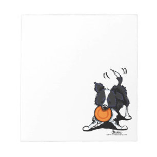 Bloc-note Collie frontalier en jeu