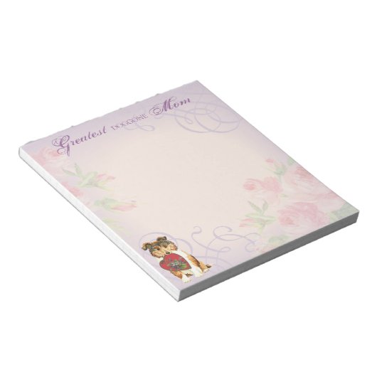 Bloc-note Collie Heart Maman (Incliné)