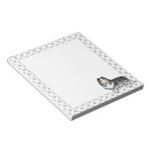 Bloc-note Collie Rough Merle Bleu Chien de Dessin Animé Mign (Incliné)