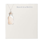 Bloc-note Collier de plage en bouteille (Devant)
