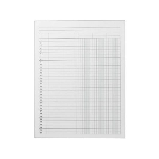 Bloc-note Colonne Comptabilité 3 (Tourné)