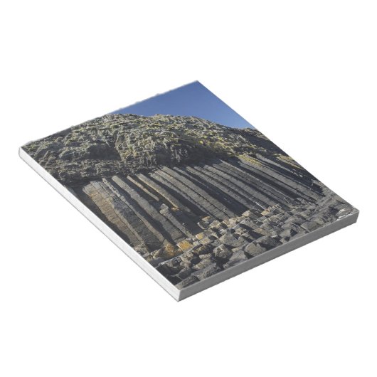 Bloc-note Colonnes de basalte par Fingal's Cave, Staffa, au (Incliné)