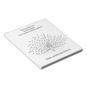 Bloc-note Coloration Peacock Dessin Notepads (Incliné)