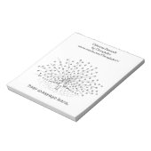 Bloc-note Coloration Peacock Dessin Notepads (Tourné)