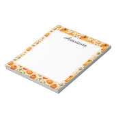 Bloc-note Coloré Citrouille d'automne élégant (Tourné)