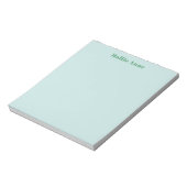 Bloc-note Coloré Élégant Vert Mignon Unique (Tourné)