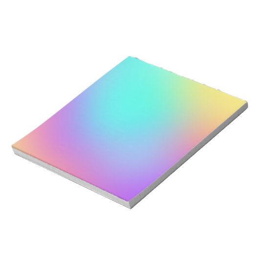 Bloc-note Coloré Pastel Gradient (Tourné)