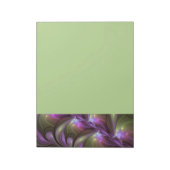 Bloc-note Colorful Abstract Violet Purple Khaki Fractal Art (Tourné)