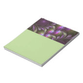 Bloc-note Colorful Abstract Violet Purple Khaki Fractal Art (Tourné)