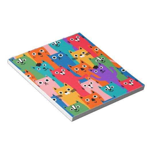 Bloc-note Colorful cats (Incliné)