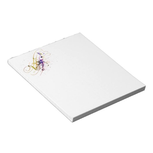 Bloc-note Colorful music splatter (Incliné)