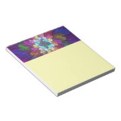 Bloc-note Colorful Psychedelic Flower Abstract Fractal Art (Incliné)