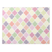 Bloc-note Colorful quatrefoil pattern (Devant)