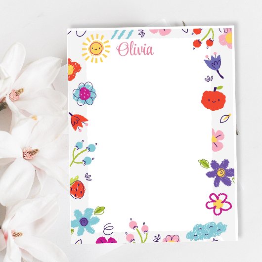 Bloc-note Colorful Sketch Scribble Funny personalized 