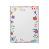Bloc-note Colorful Sketch Scribble Funny personalized  (Tourné)