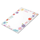 Bloc-note Colorful Sketch Scribble Funny personalized  (Incliné)