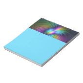 Bloc-note Colorful With Blue Modern Abstract Fractal Art (Tourné)
