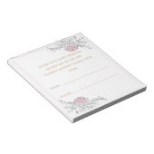 Bloc-note Combien de baisers Cartes de Guessage Botanique De (Incliné)