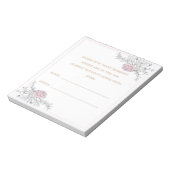 Bloc-note Combien de baisers Cartes de Guessage Botanique De (Tourné)