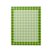 Bloc-note Combinaison verte motif diamant par STaylor (Tourné)