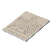 Bloc-note Commande rustique (Tourné)
