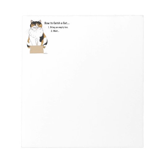 Bloc-note Comment attraper un chat (Devant)