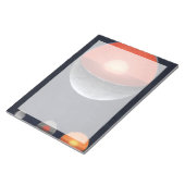 Bloc-note Comment Une Planète Rocheuse Se Forme. (Incliné)