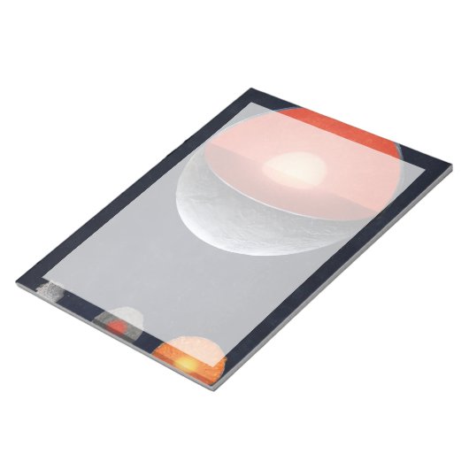 Bloc-note Comment Une Planète Rocheuse Se Forme. (Incliné)